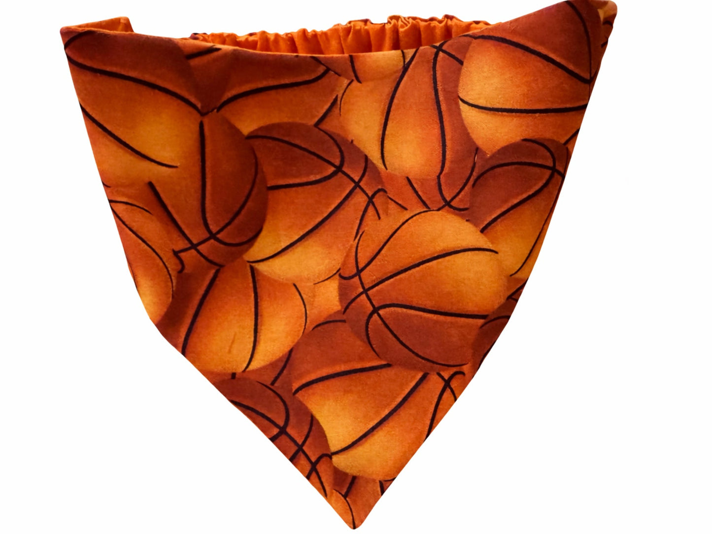Basketball Dog Bandana with Scrunchy Elastic Collar