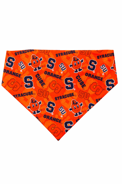 Syracuse University Dog Bandana With Scrunchy Elastic Collar