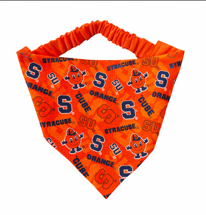 Syracuse University Dog Bandana With Scrunchy Elastic Collar