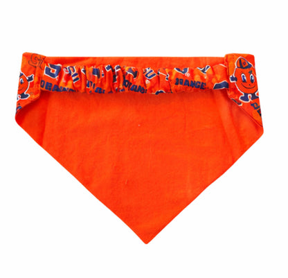 Syracuse University Dog Bandana With Scrunchy Elastic Collar