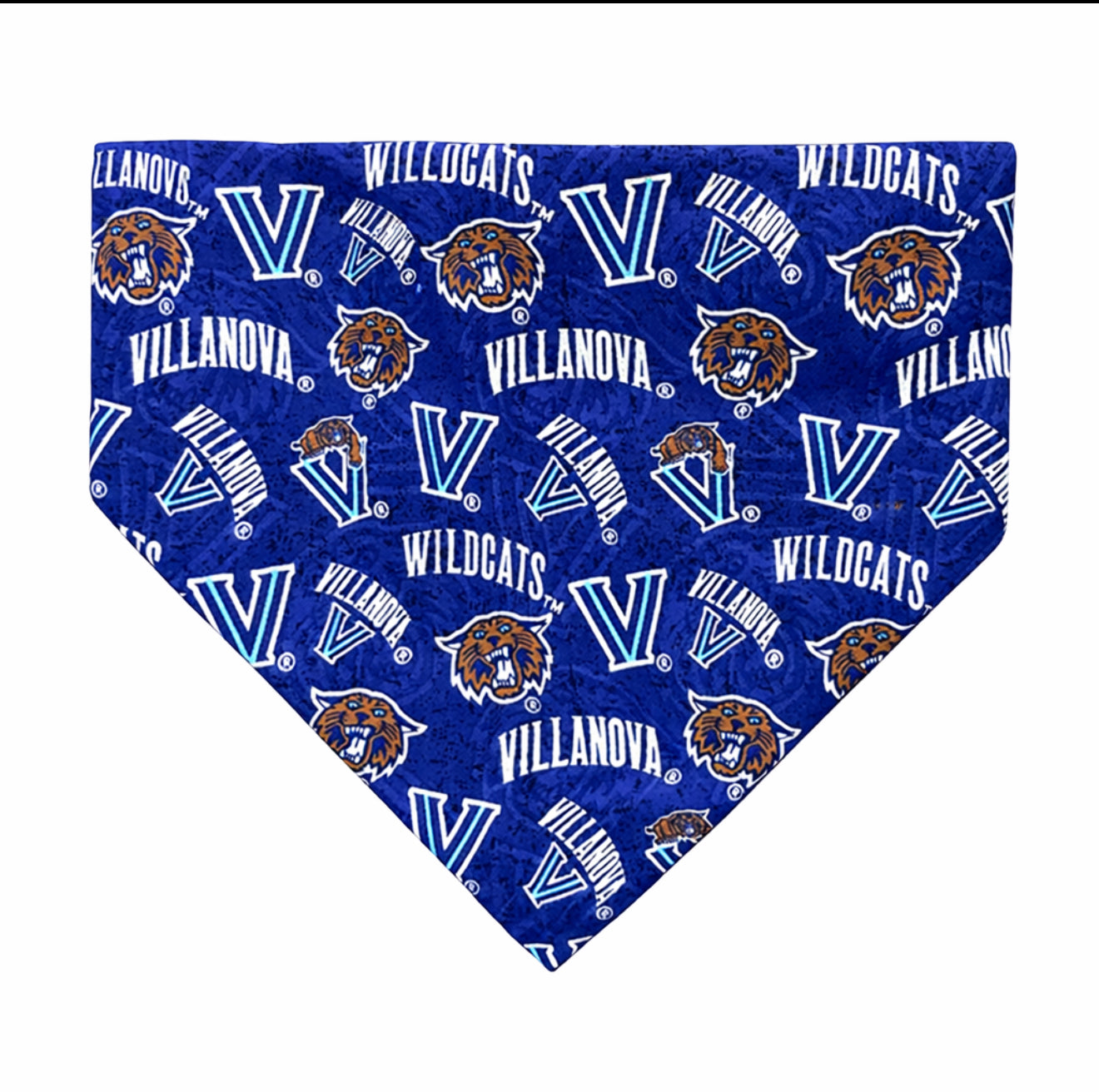 Villanova University Dog Bandana With Scrunchy Elastic Collar