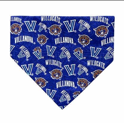 Villanova University Dog Bandana With Scrunchy Elastic Collar