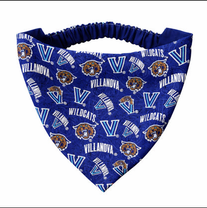 Villanova University Dog Bandana With Scrunchy Elastic Collar