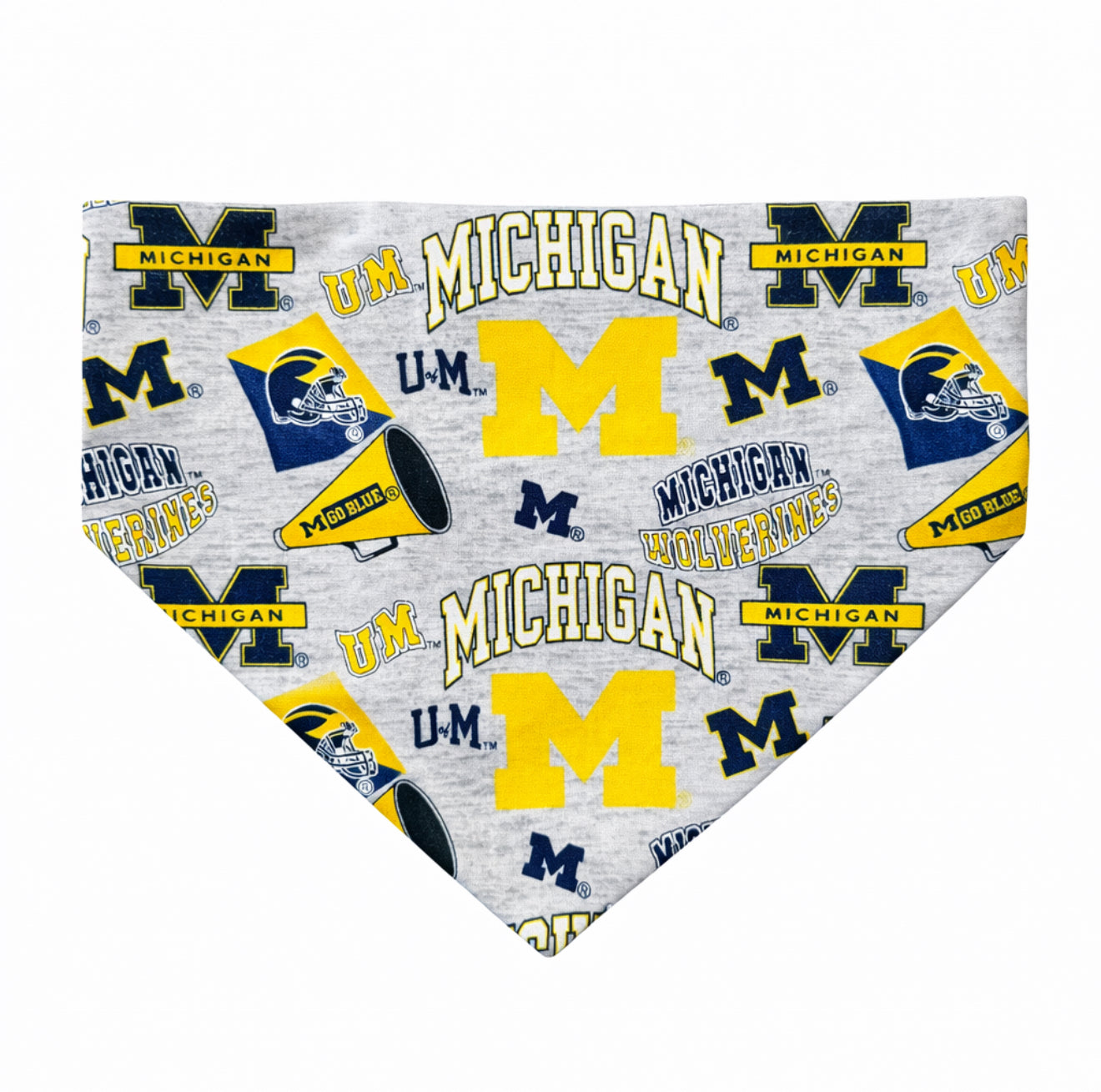 University of Michigan Dog Bandana With Scrunchy Elastic Collar