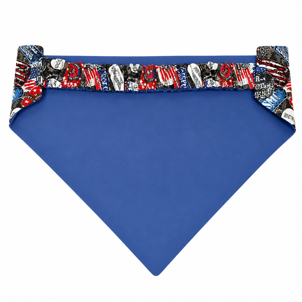 Honoring Veterans Dog Bandana with Scrunchy Elastic Collar