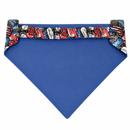 Honoring Veterans Dog Bandana with Scrunchy Elastic Collar