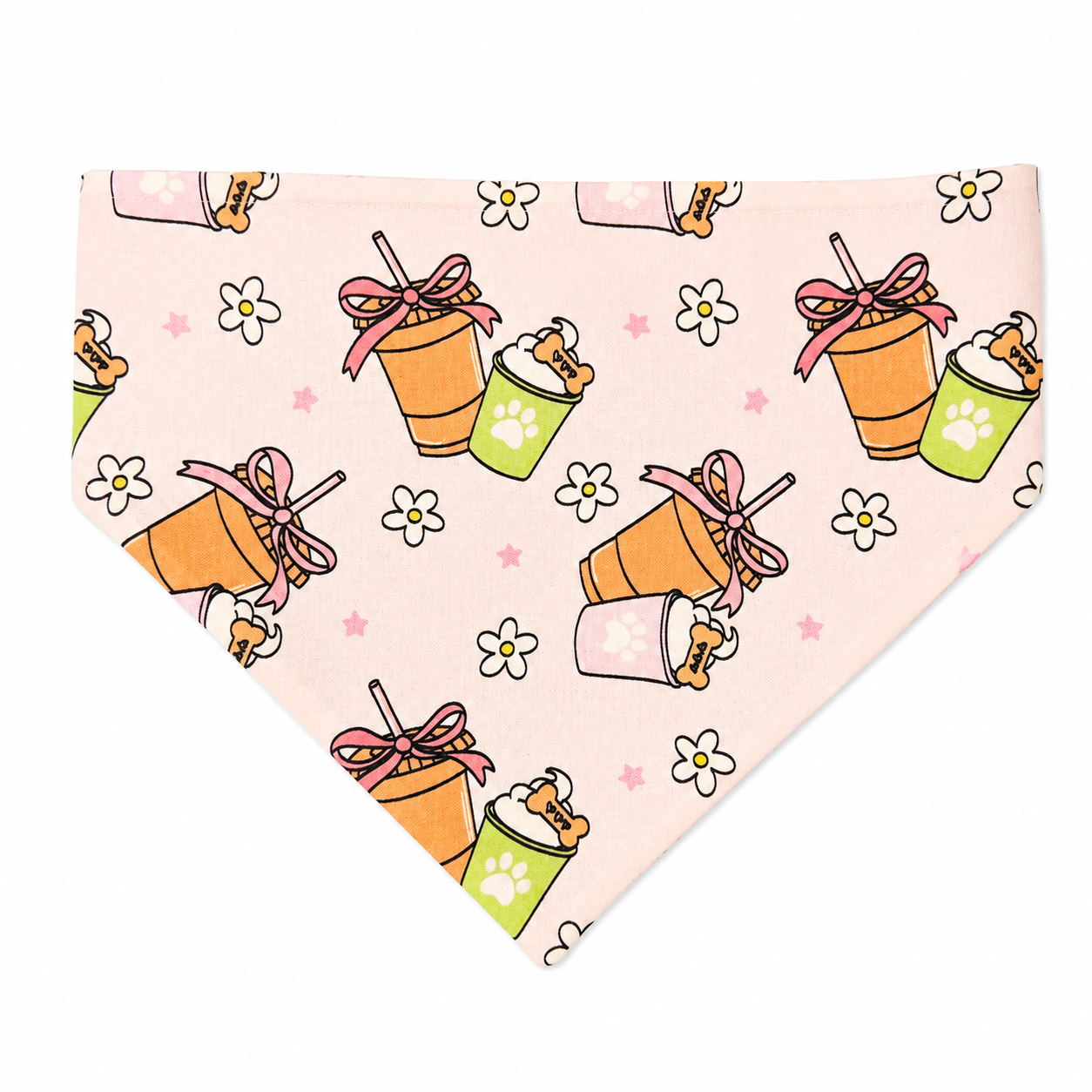 Pup Cup Pals Dog Bandana with Scrunchy Elastic Collar