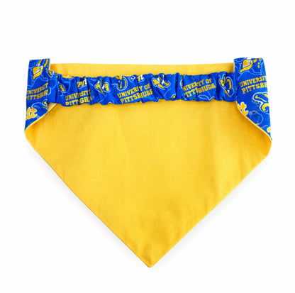 University of Pittsburgh Dog Bandana With Scrunchy Elastic Collar