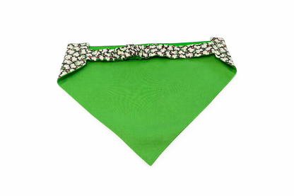 Tiny Frogs Dog Bandana With Scrunchy Elastic Collar